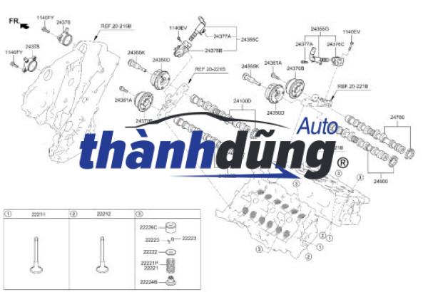 VAN ĐIỀU KHIỂN NHỚT KIA CARNIVAL 2015 | 24360-3CAA2 - Ảnh 5