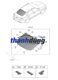 KÍNH CHẮN GIÓ SAU XE FORD FIESTA 2011-2019 | AE8Z5442006B - Ảnh 5