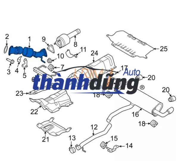 ỐNG XẢ CHEVROLET SPARK 2008 | 96591511 - Ảnh 6