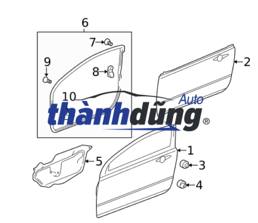 GIOĂNG CÁNH CỬA HONDA CRV | 72350SWAA01 - Ảnh 4