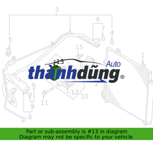 PULY LỐC ĐIỀU HÒA XE MAZDA 6 2013-2021 | MZH80034 - Ảnh 4