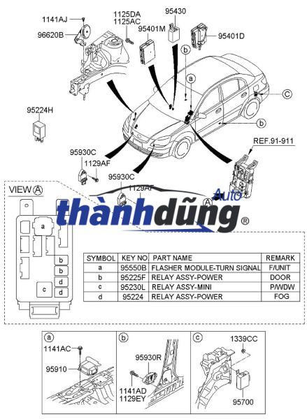 RƠ LE CHỚP KIA | 0K70B67820 - Ảnh 4