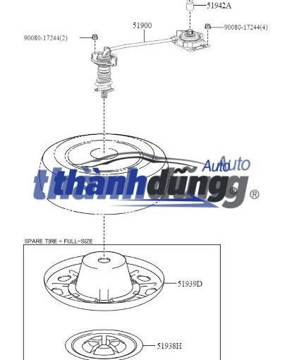 TREO LỐP DỰ PHÒNG KIA FRONTIER | 6281046051 - Ảnh 4