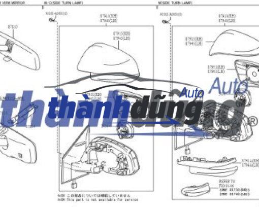GƯƠNG CHIẾU HẬU BÊN PHỤ FORD EVEREST 2012 |  UF6A69120A - Ảnh 5