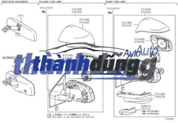 GƯƠNG CHIẾU HẬU BÊN PHỤ FORD EVEREST 2012 | UF6A69120A - Ảnh 5