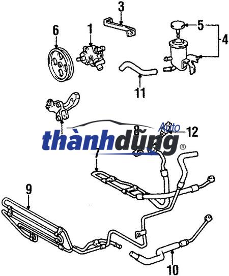 TUY Ô CAO ÁP TRỢ LỰC LÁI XE FORD ESCAPE 3.0 2005 | 2EC0532420AA - Ảnh 5