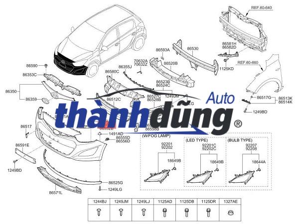 ỐP ĐÈN CẢN TRƯỚC PHỤ VOLVO XC60 2021 | 32234947 - Ảnh 4