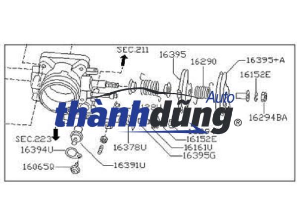 CỤM BƯỚM GA XE NISSAN X-TRAIL 2010 | A6119EN20C - Ảnh 5