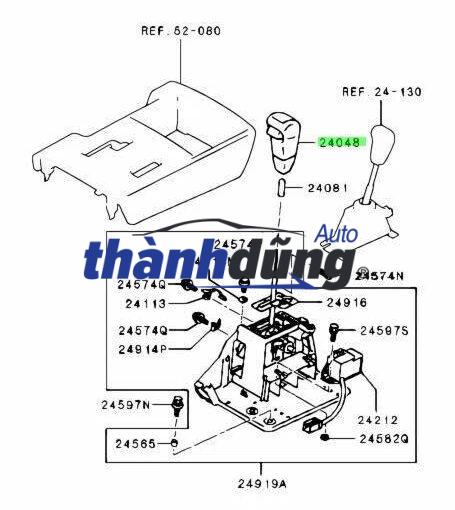 TAY NẮM CẦN SỐ MITSUBISHI PAJERO 2015 | 2410A088XA - Ảnh 4