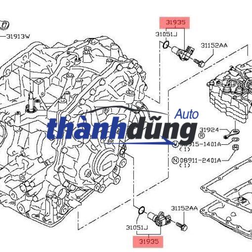 CẢM BIẾN TỐC ĐỘ HỘP SỐ NISSAN BLUEBIRD 2012 | 319351XF0C - Ảnh 5