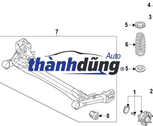 DẦM CẦU SAU KIA SELTOS 1.4 TURBO | 55100Q6100 - Ảnh 5