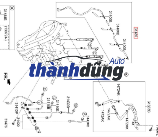 ỐNG DẦU HỒI THƯỚC LÁI DAEWOO GENTRA 2010 | 95212814 - Ảnh 5